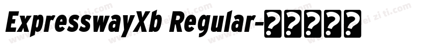 ExpresswayXb Regular字体转换